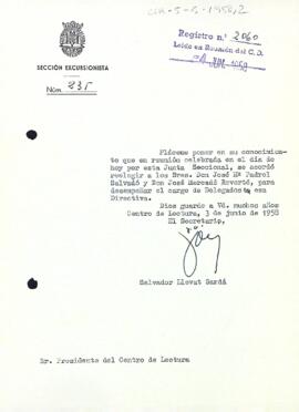 Informació dels nous delegats