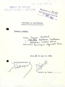 Proposta de candidatura