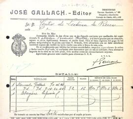 Adquisició de tres obres de l'editor José Gallach