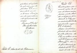 Carta de Felip Font, alcalde de Reus, al ministeri de governació