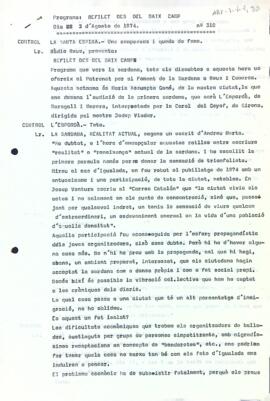 Guió del programa n. 310