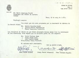 Llistat de noms proposats per a la renovació dels càrrecs de la Secció d'Art