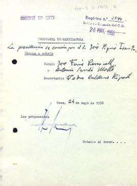 Proposta de candidatura