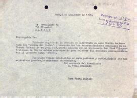 Carta de Joan Fatta al president del Círcol