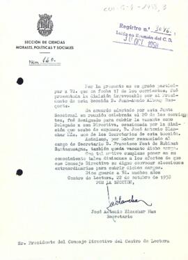 Dimissió de Joan-Amado Albouy