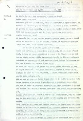 Guió del programa n. 317
