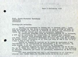 Confirmació dels programes amb Maria Victoria Hernández